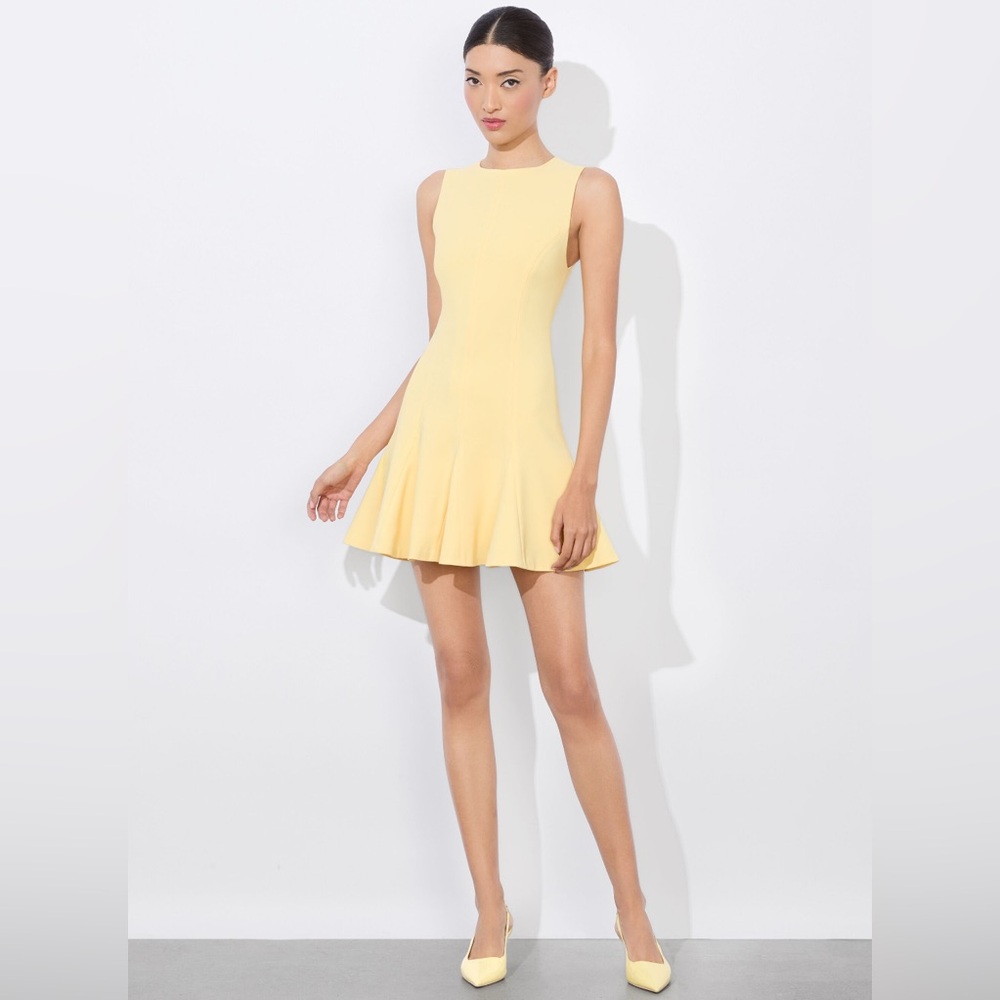 Alice + Olivia ISA MINI DRESS BUTTER NWT SZ 10